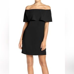 Charles Henry Black off the shoulder cocktail dress. Sz L